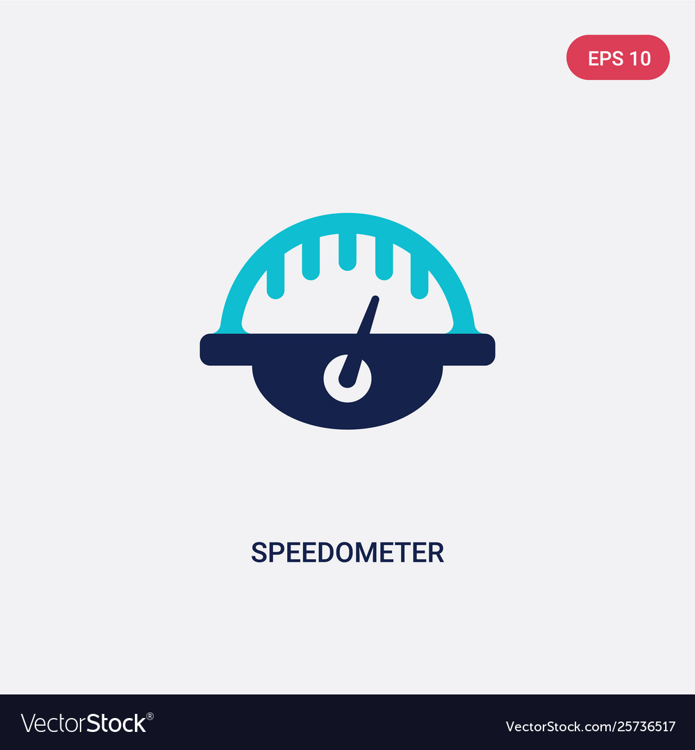 Two color speedometer icon from customer service vector image Two color speedometer icon from customer service