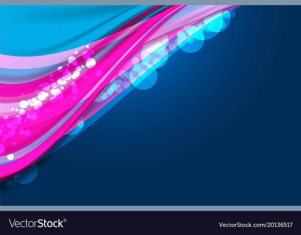 Wavy Bokeh Background with Lights