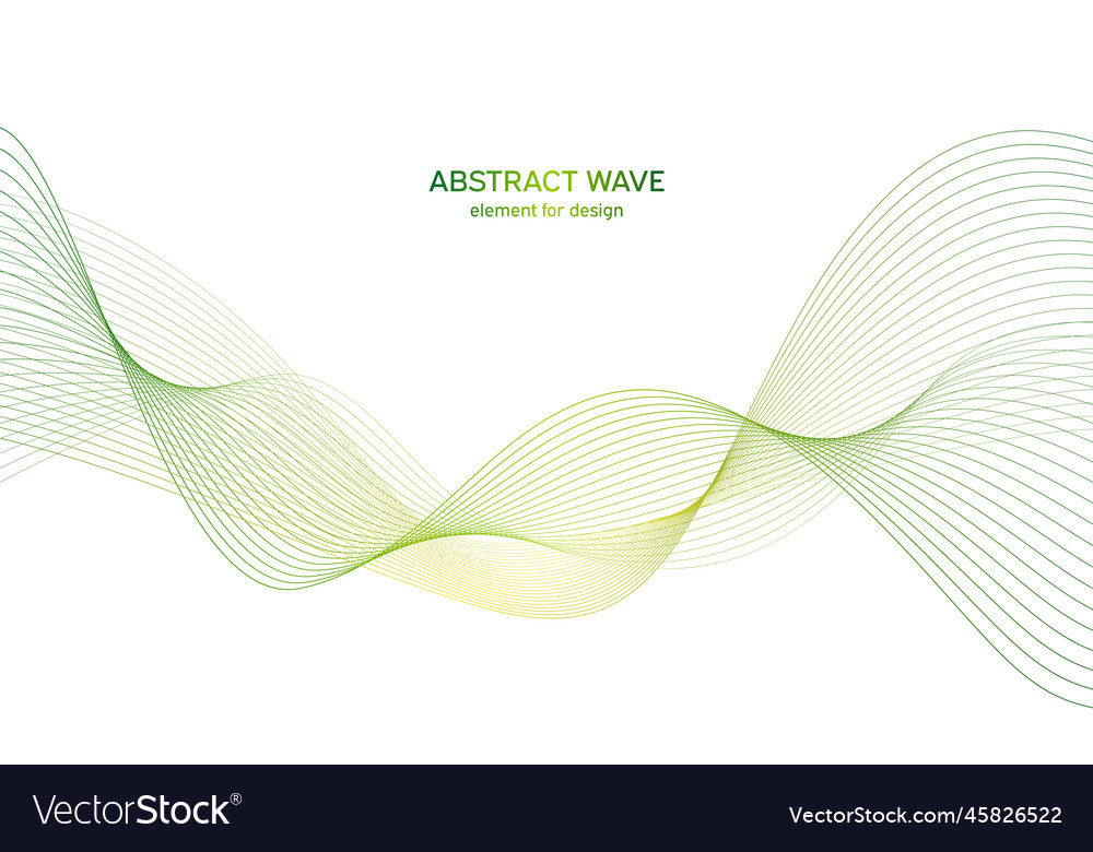 Abstract colorful wave element for design vector image Abstract colorful wave element for design