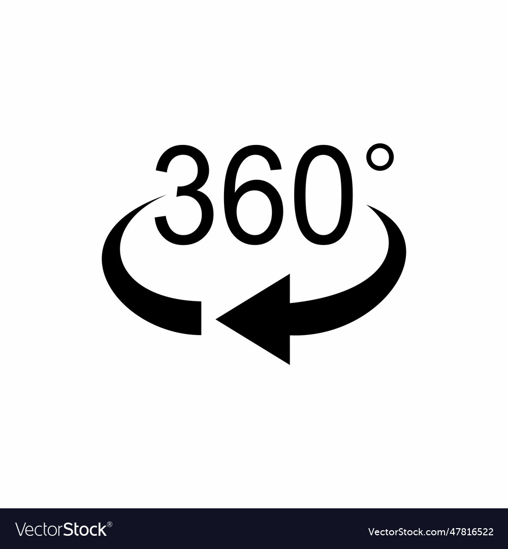 Angle 360 degrees icon