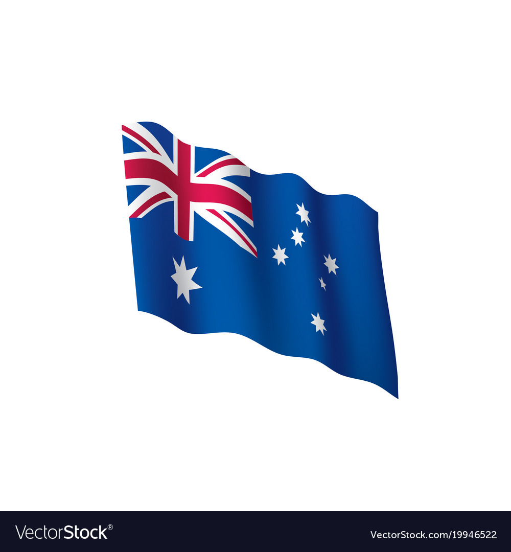 Australia flag Royalty Free Vector Image - VectorStock