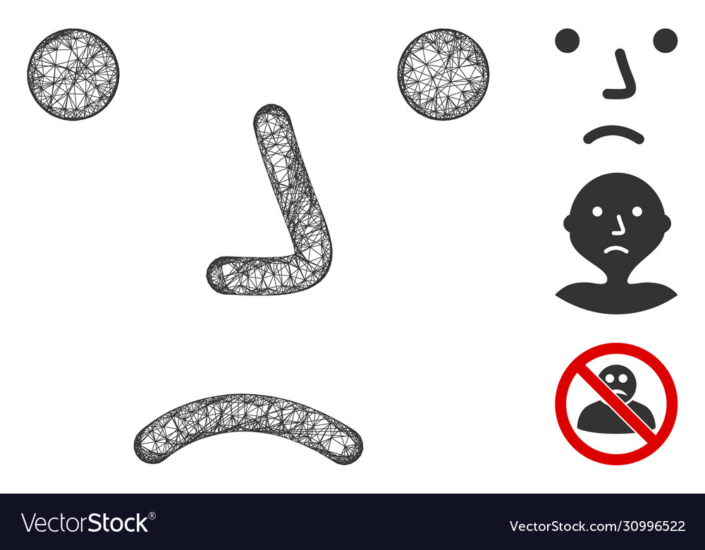 Bored polygonal web mesh vector image Bored polygonal web mesh