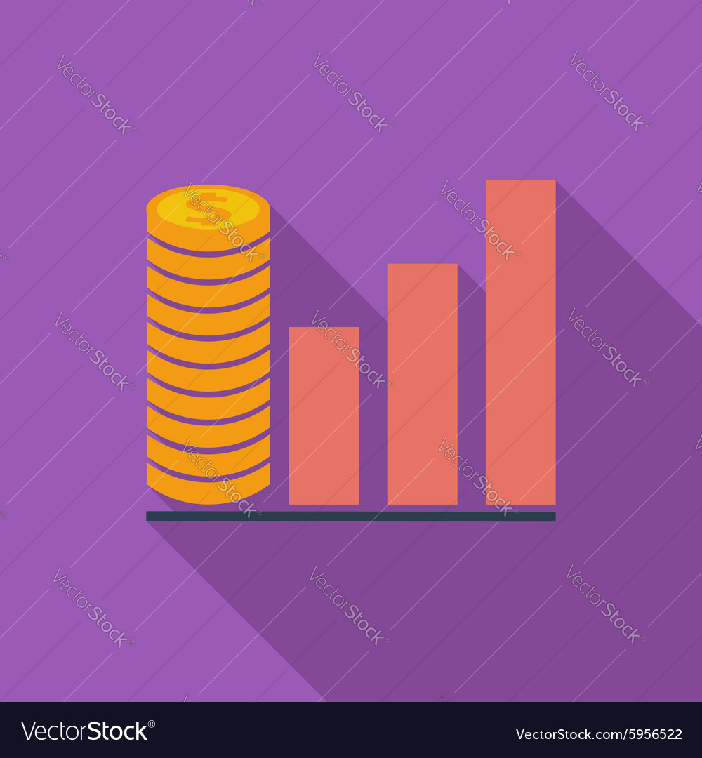 Graph flat single icon