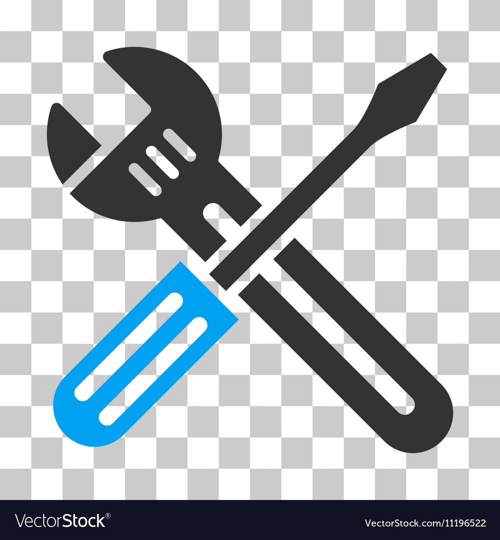 Spanner and screwdriver icon Royalty Free Vector Image