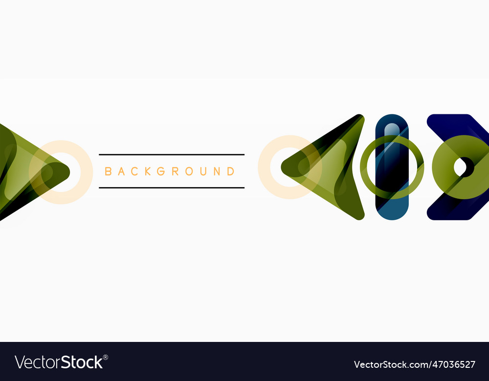 Abstract triangles and square minimal geometric