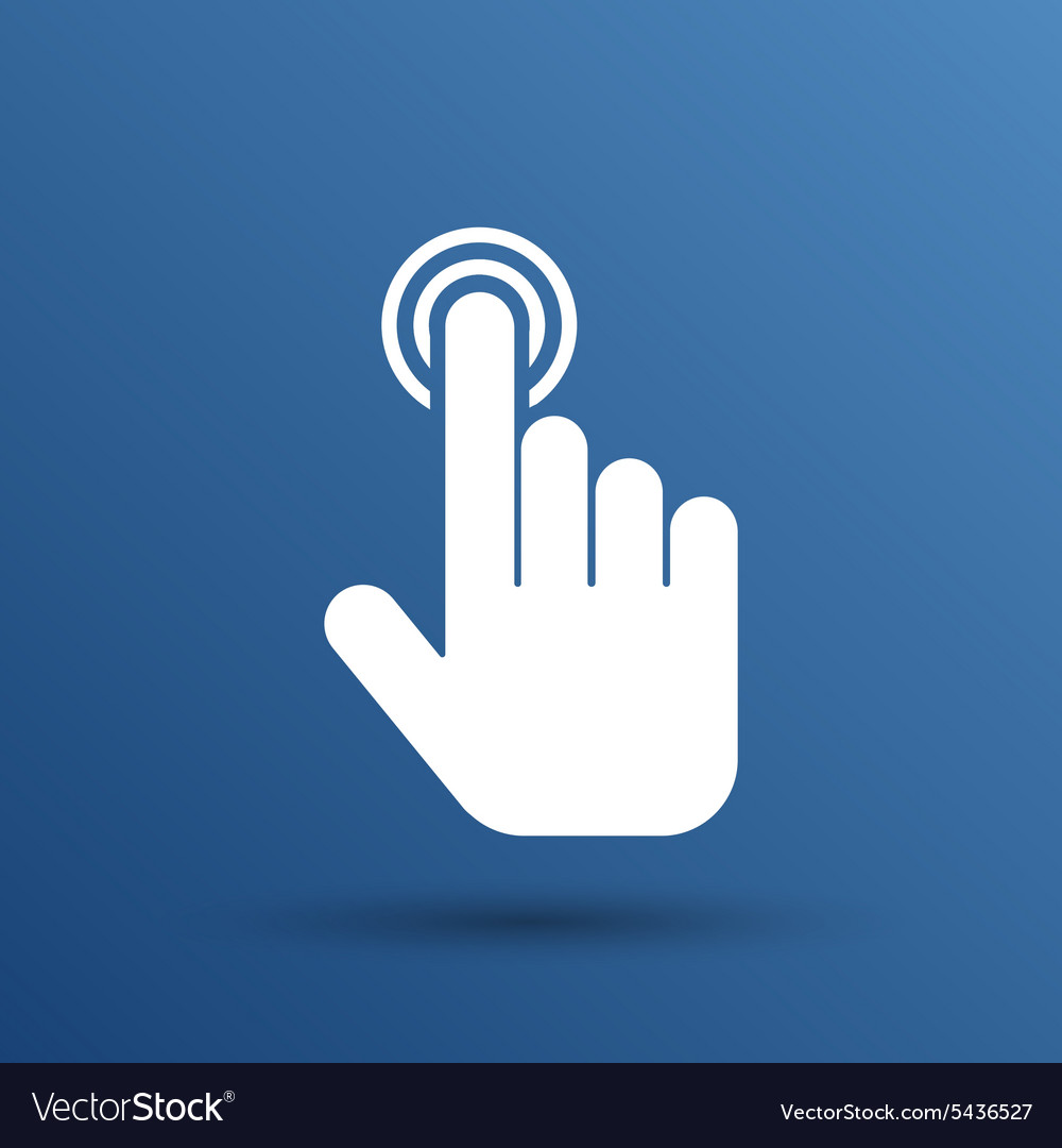Click hand icon pointer finger
