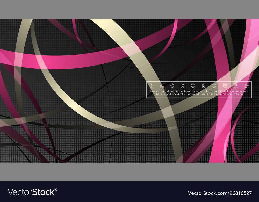 Curved abstract design with background Vector Image Curved abstract design with background