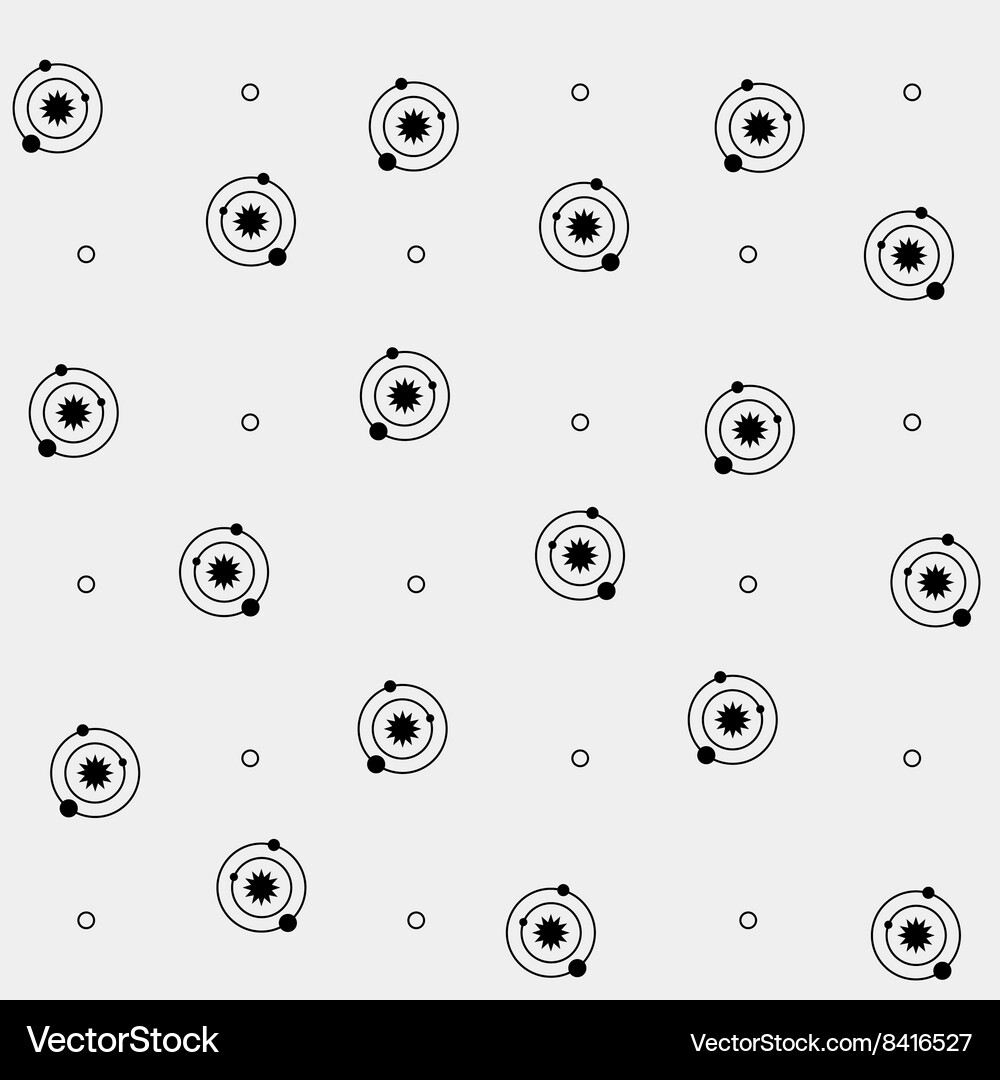 Geometric Solar Pattern Geometric simple minimal pattern solar system Vector Image