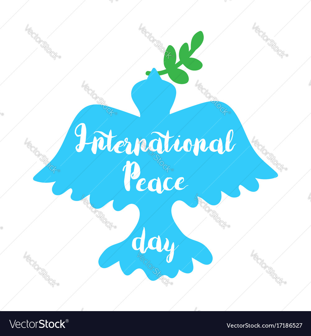 International peace day Royalty Free Vector Image