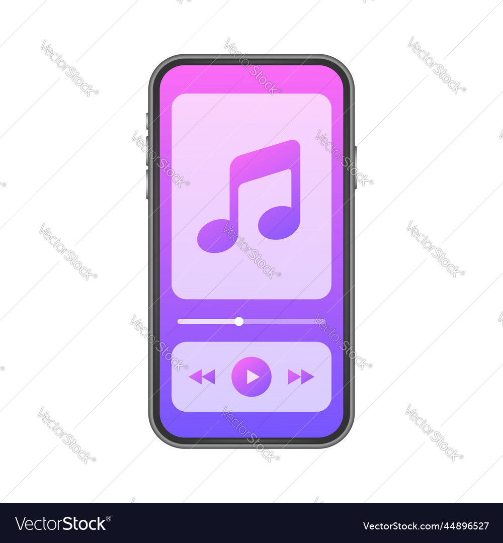 Mobile application interface music player