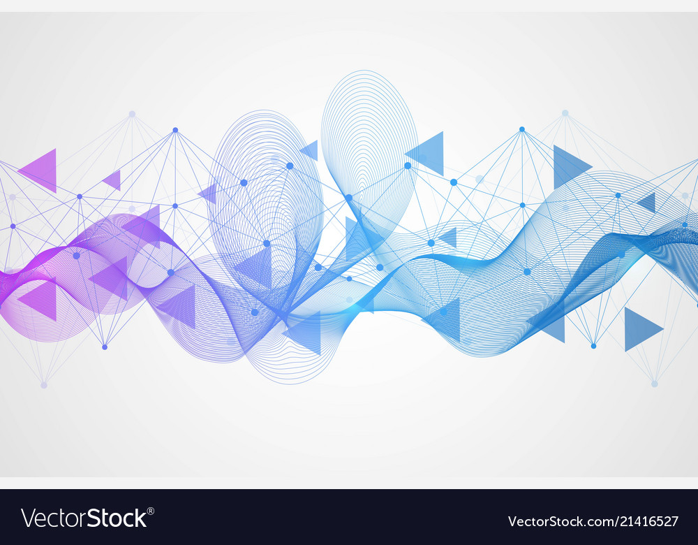 Modern futuristic background of the scientific