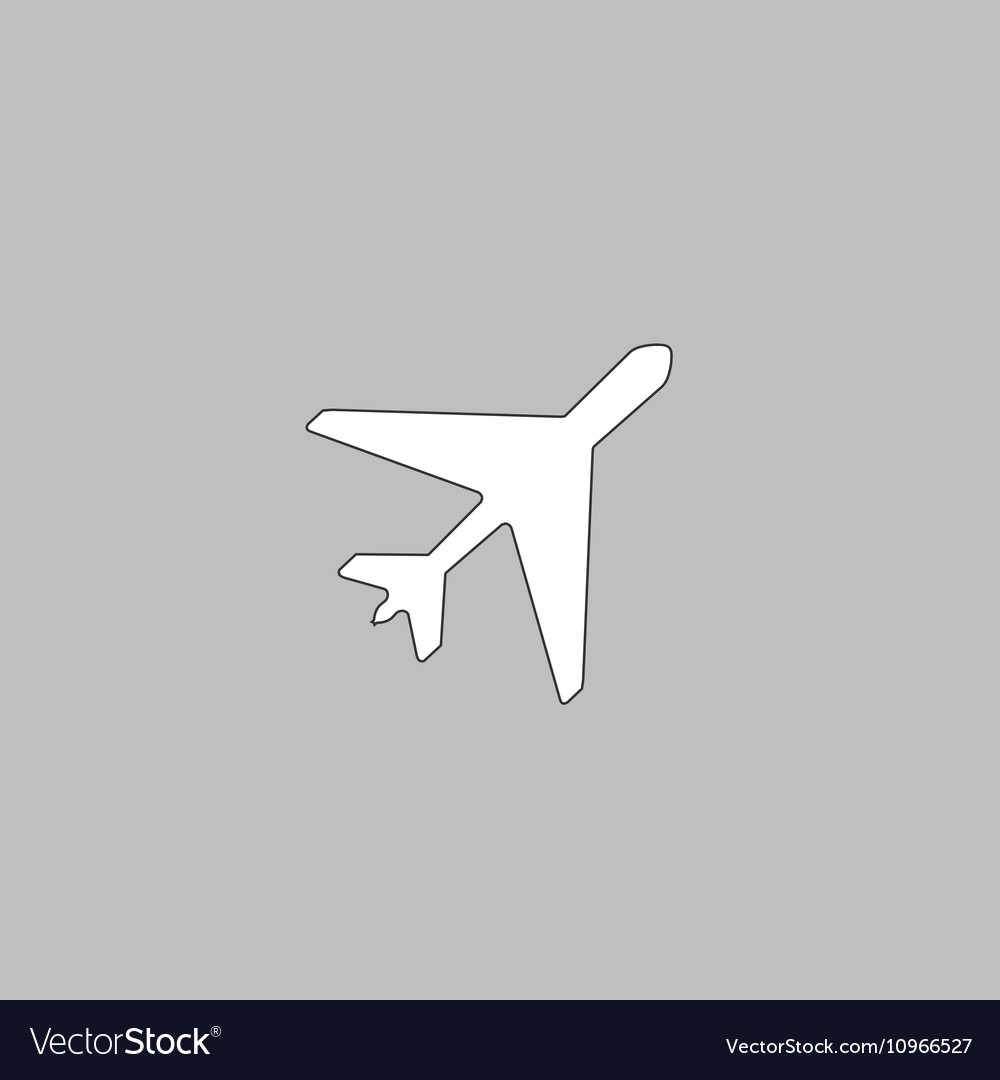 Plane computer symbol