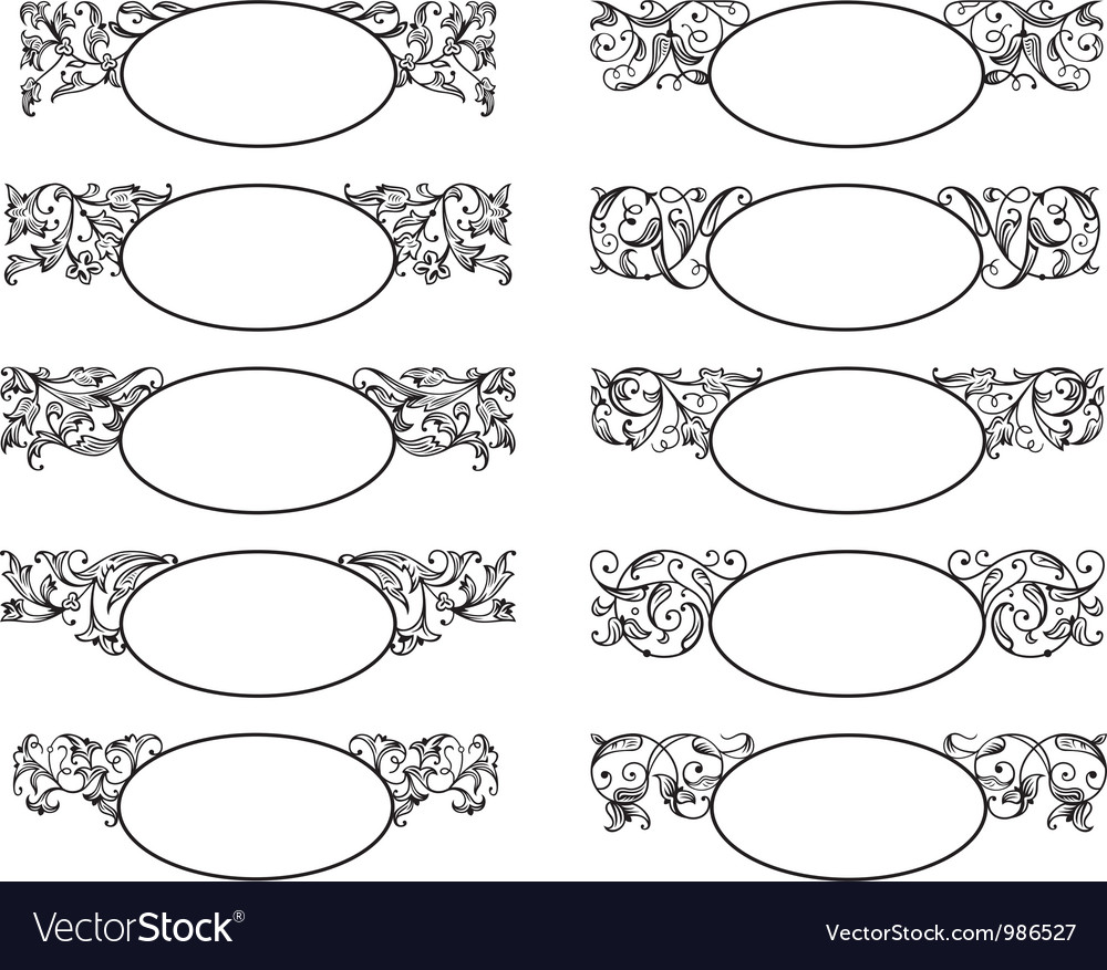 Set of decorative frames