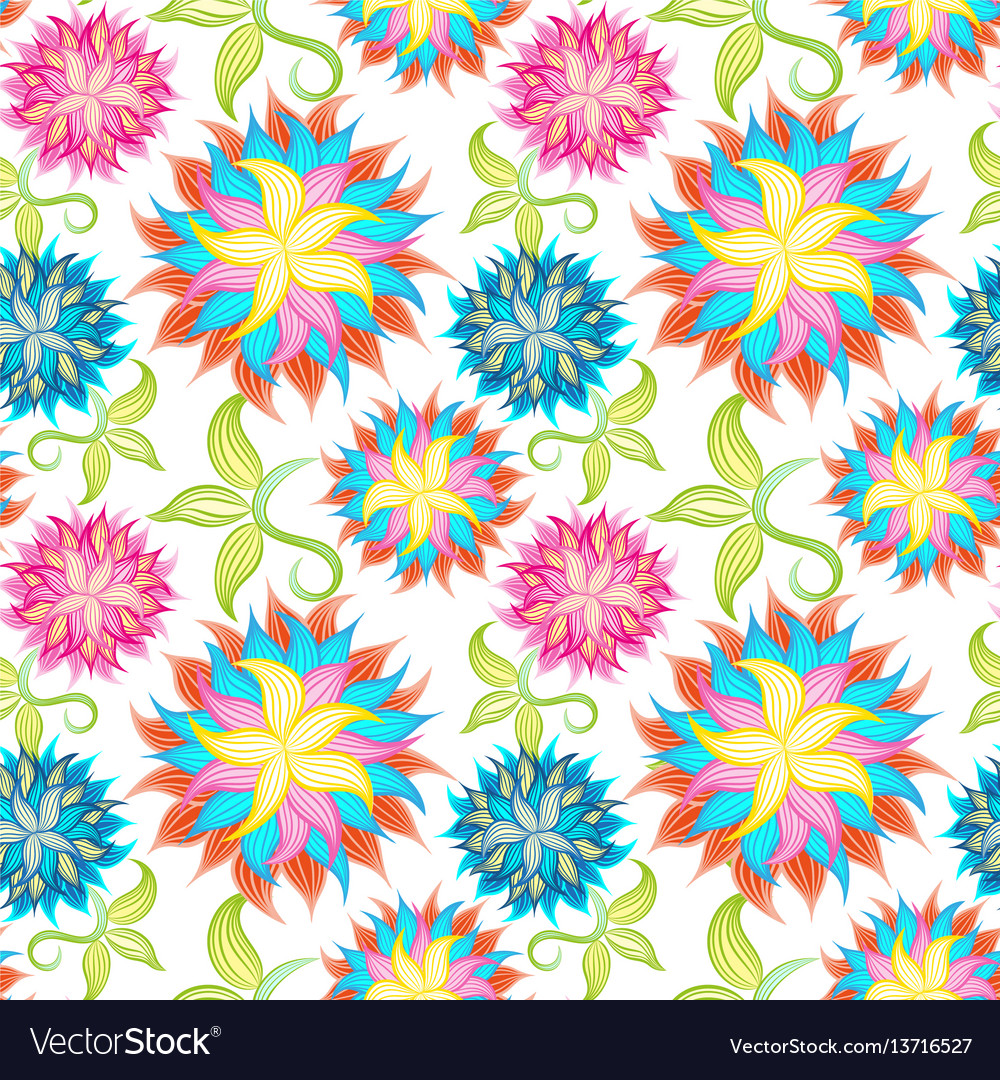 Spring or summer flowers pattern floral