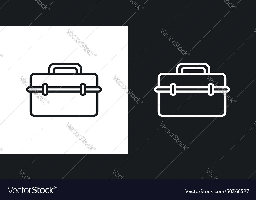 Toolbox icon set tool box kit symbol in a black