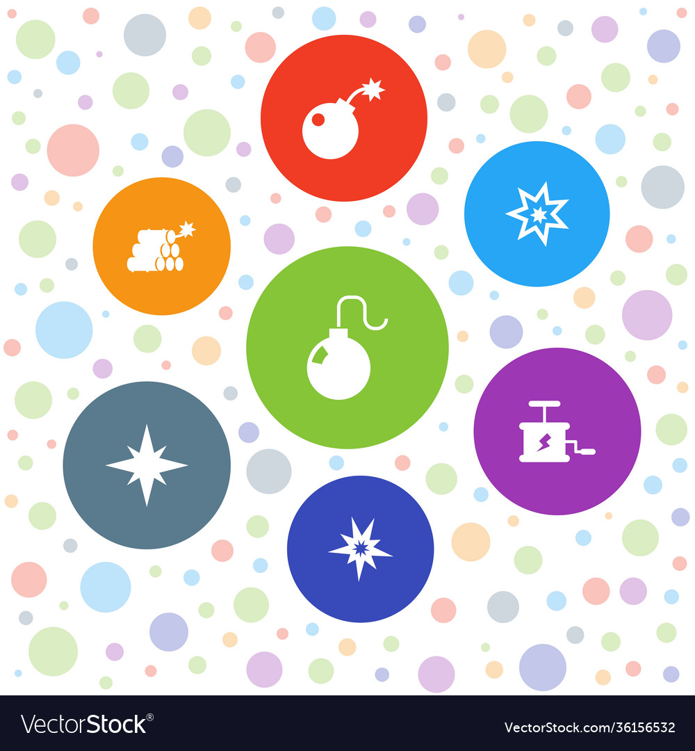 7 explode icons