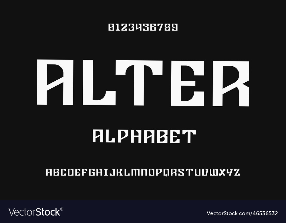 Bold Alphabet Display Font