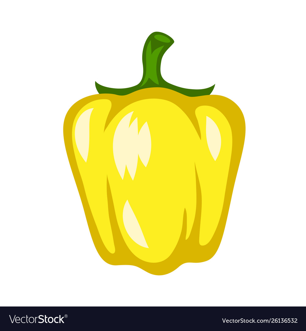 Cartoon ripe pepper Royalty Free Vector Image - VectorStock