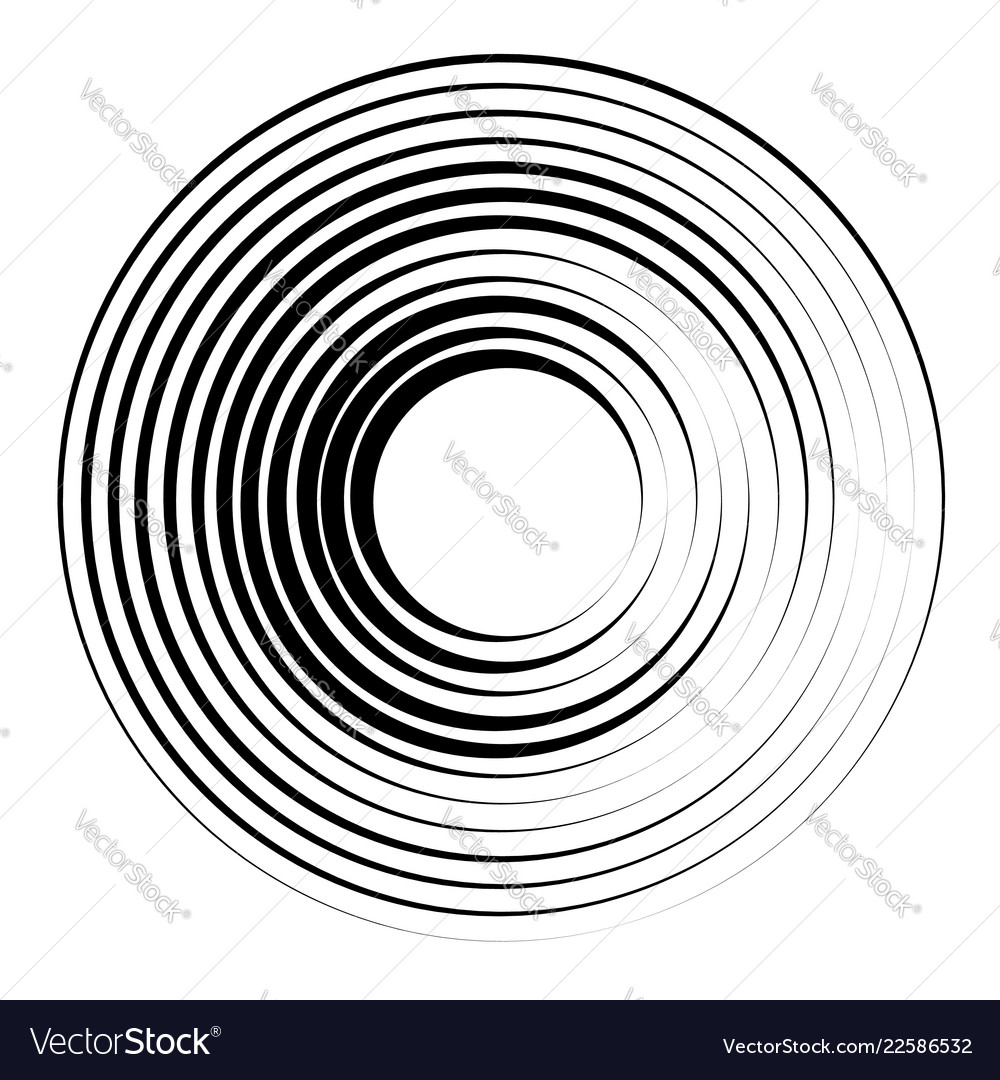 Concentric Circles - Radial Pattern