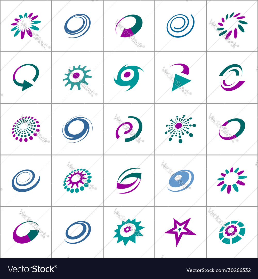 Design elements set Vector Image Design elements set