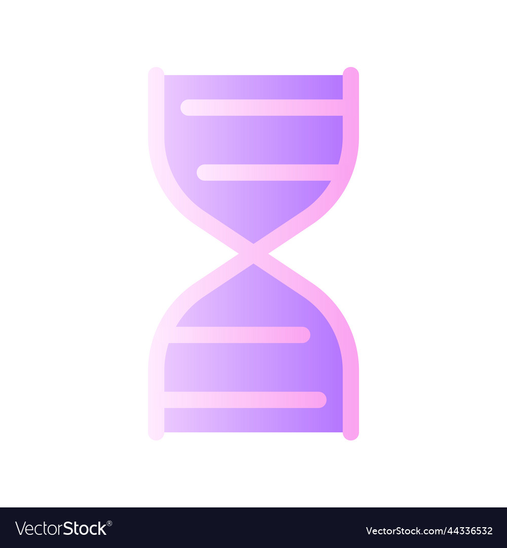 Dna molecule flat gradient two-color ui icon