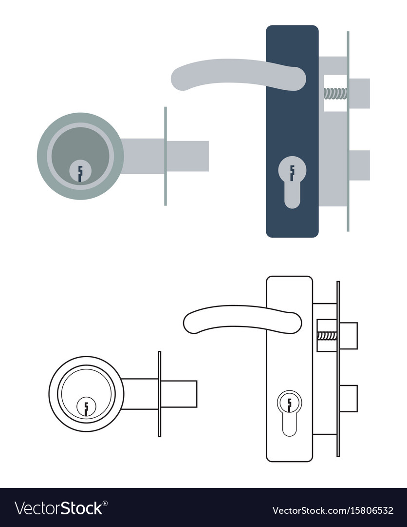 Door handle and lock