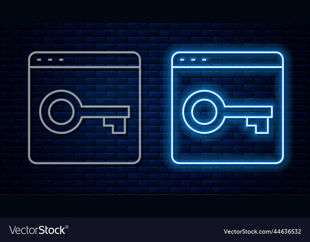 Glowing neon line secure your site with https ssl vector image Glowing neon line secure your site with https ssl