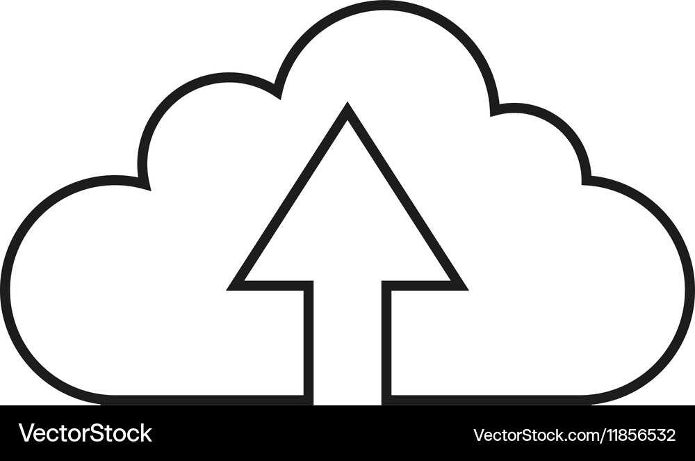 Isolated cloud computing design Royalty Free Vector Image
