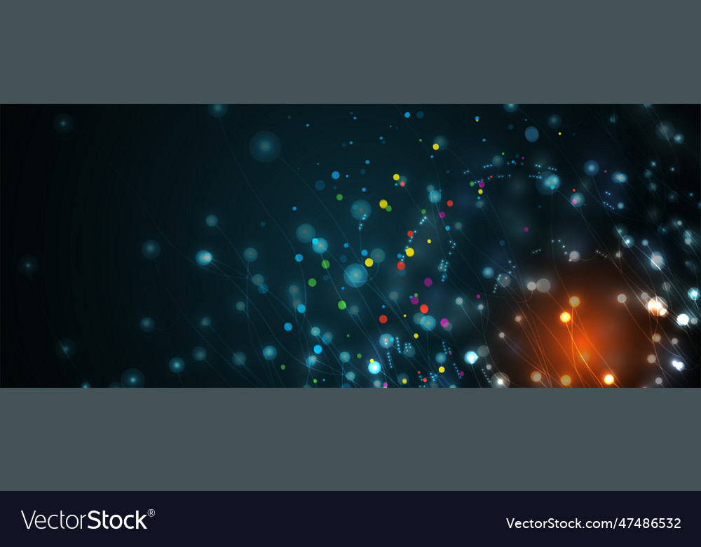 Neural network concept connected cells with links vector image Neural network concept connected cells with links