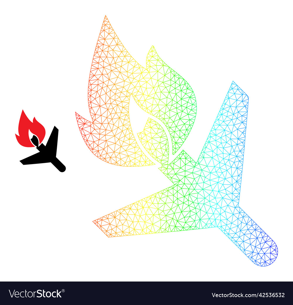 Spectrum net gradient fired airplane icon