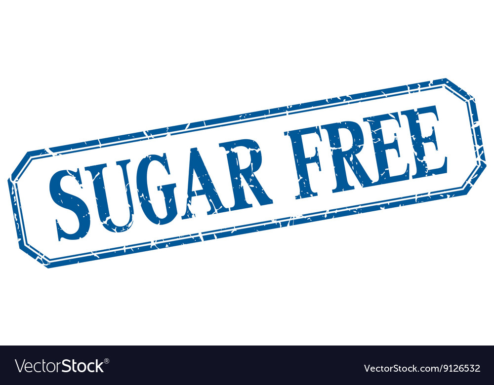 Sugar free square blue grunge vintage isolated