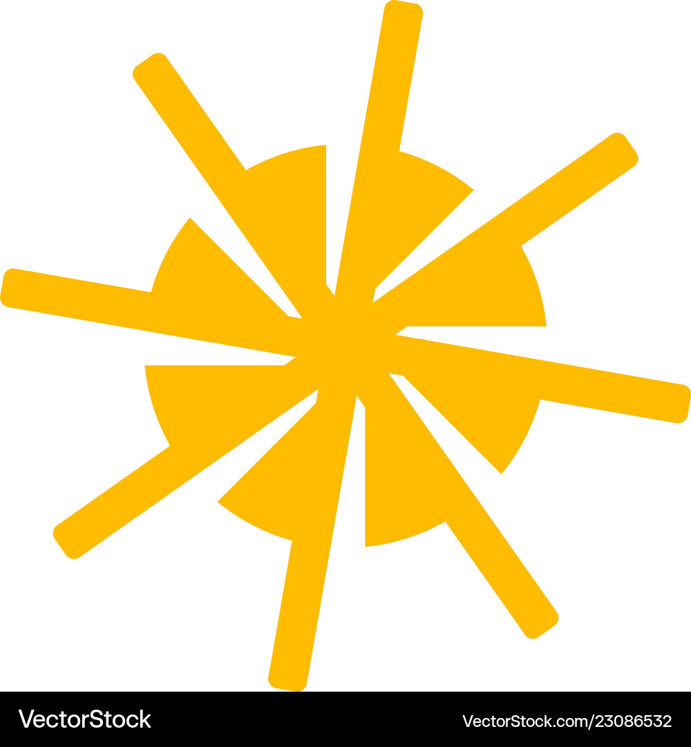 Sun logo design template Royalty Free Vector Image