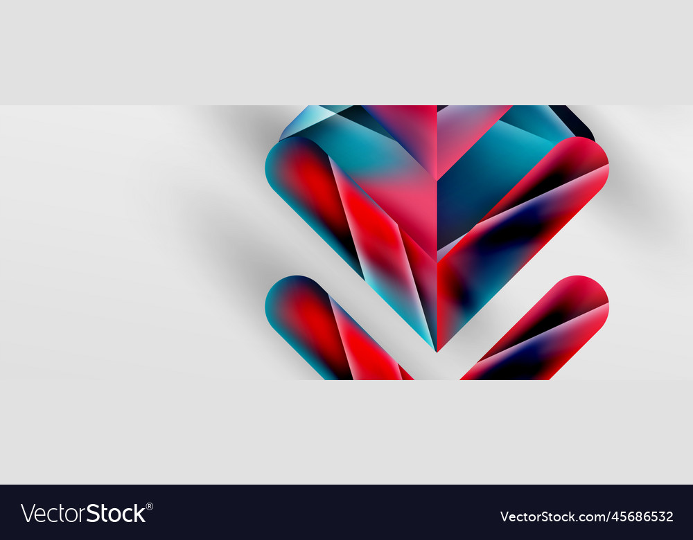 Triangle fluid color gradient abstract background