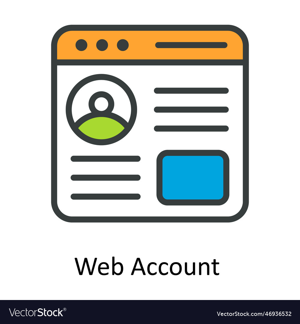 Web account fill outline icons simple st