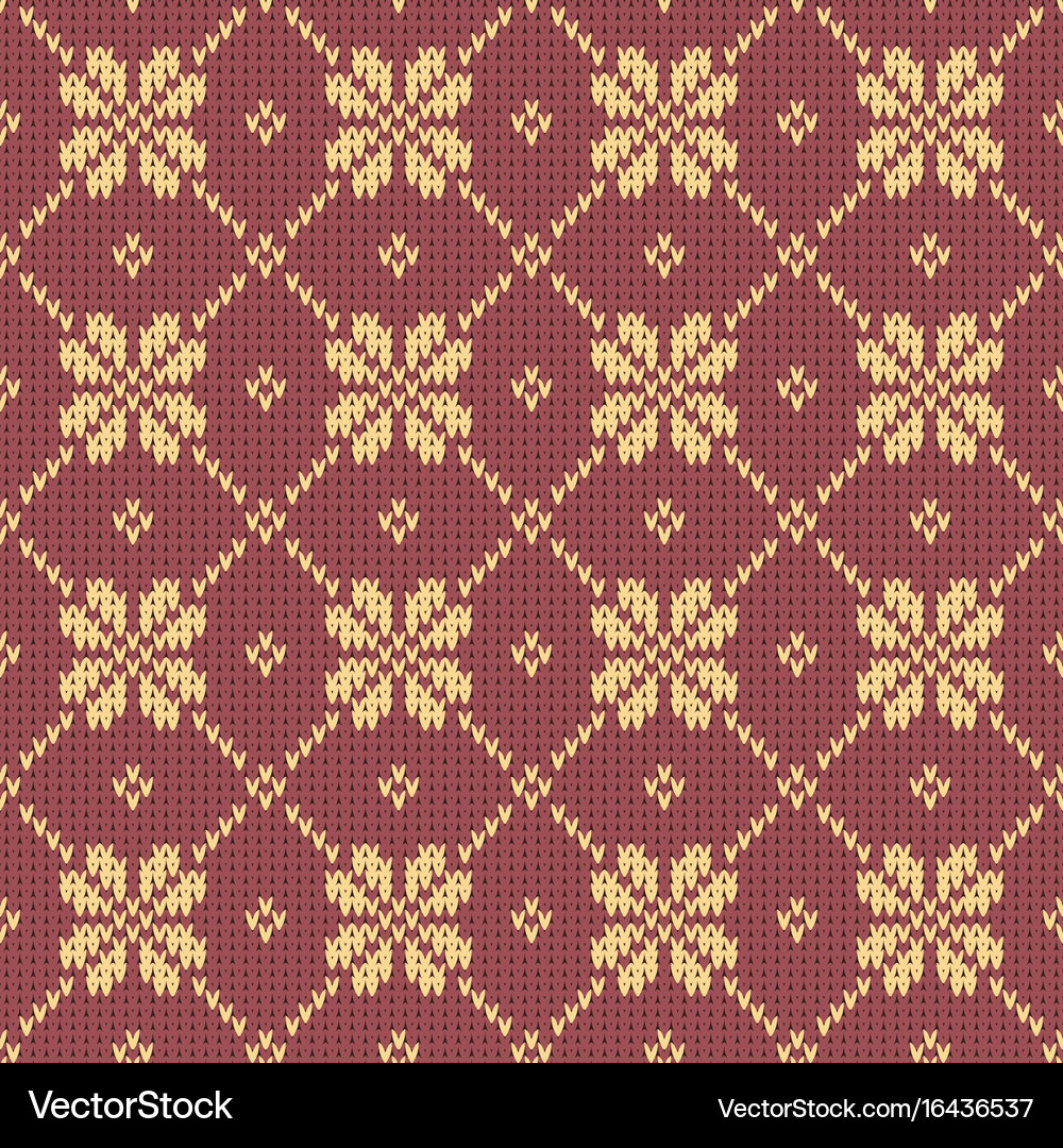 Abstract pattern with seamless knitted texture Vector Image
