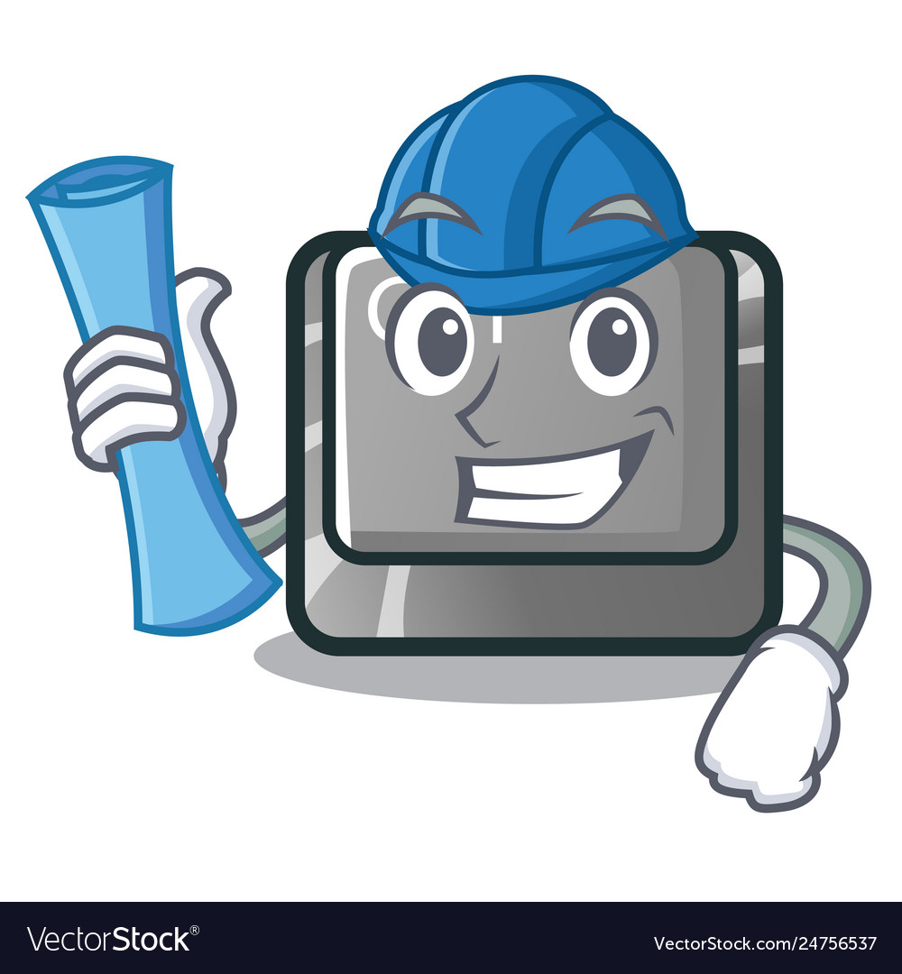 Architect ctrl button isolated in mascot