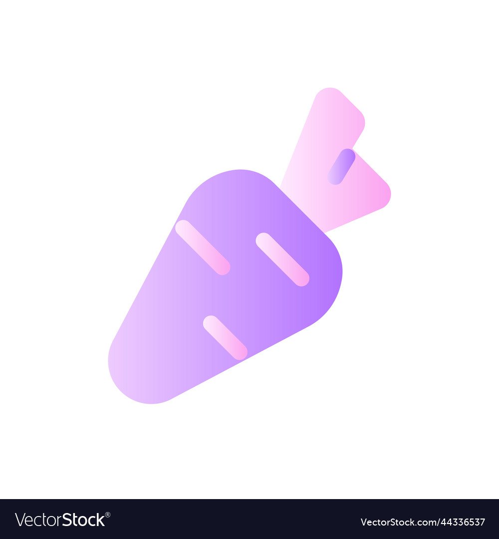 Carrot flat gradient two-color ui icon