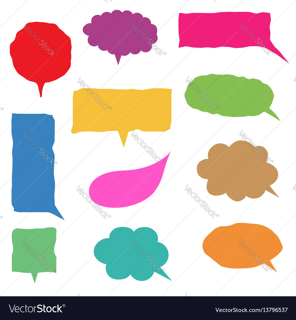 Colorful Speech Bubbles