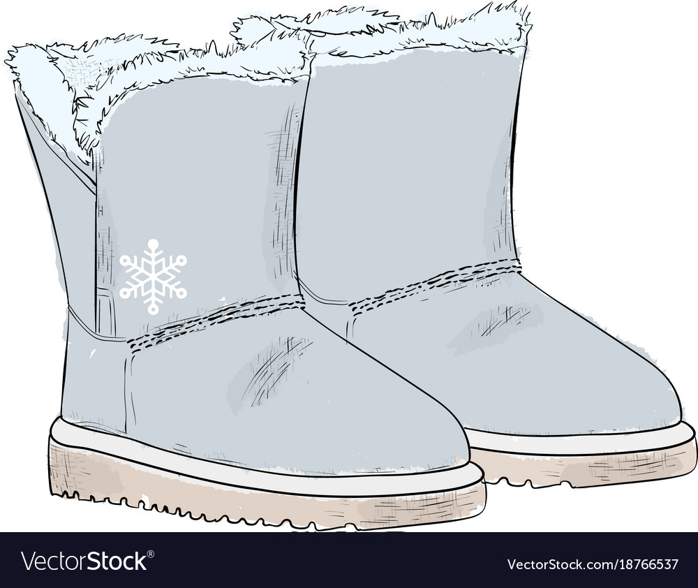 gray uggs with fur