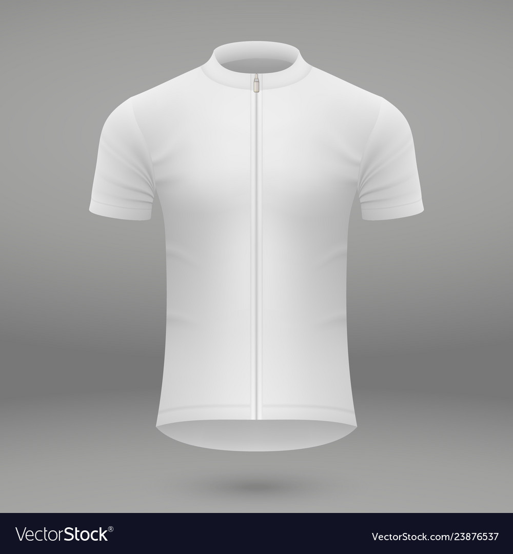 Shirt Template For Cycling Jersey Royalty Free Vector Image