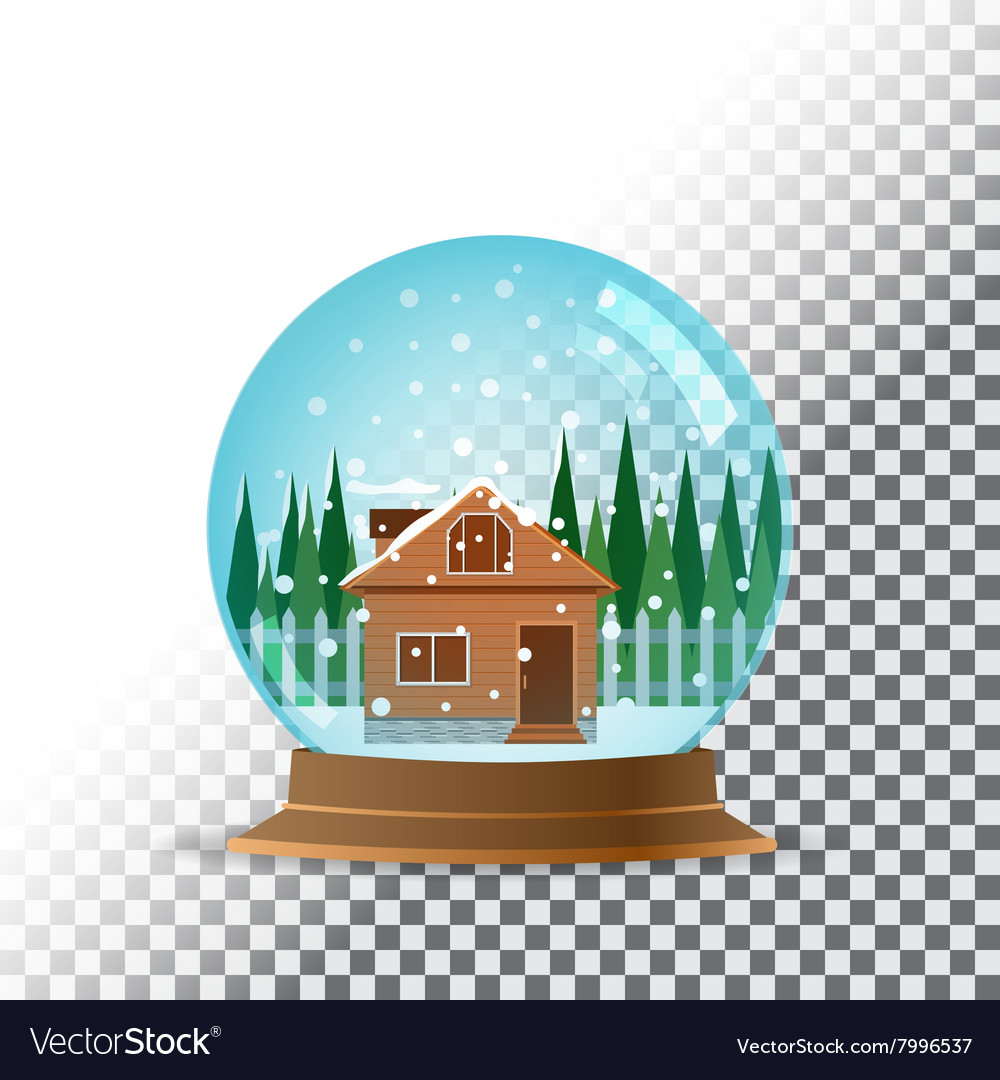 Snow globe transparent background