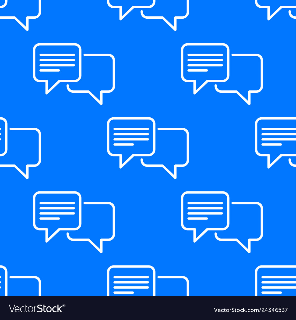 Speech bubble seamless pattern
