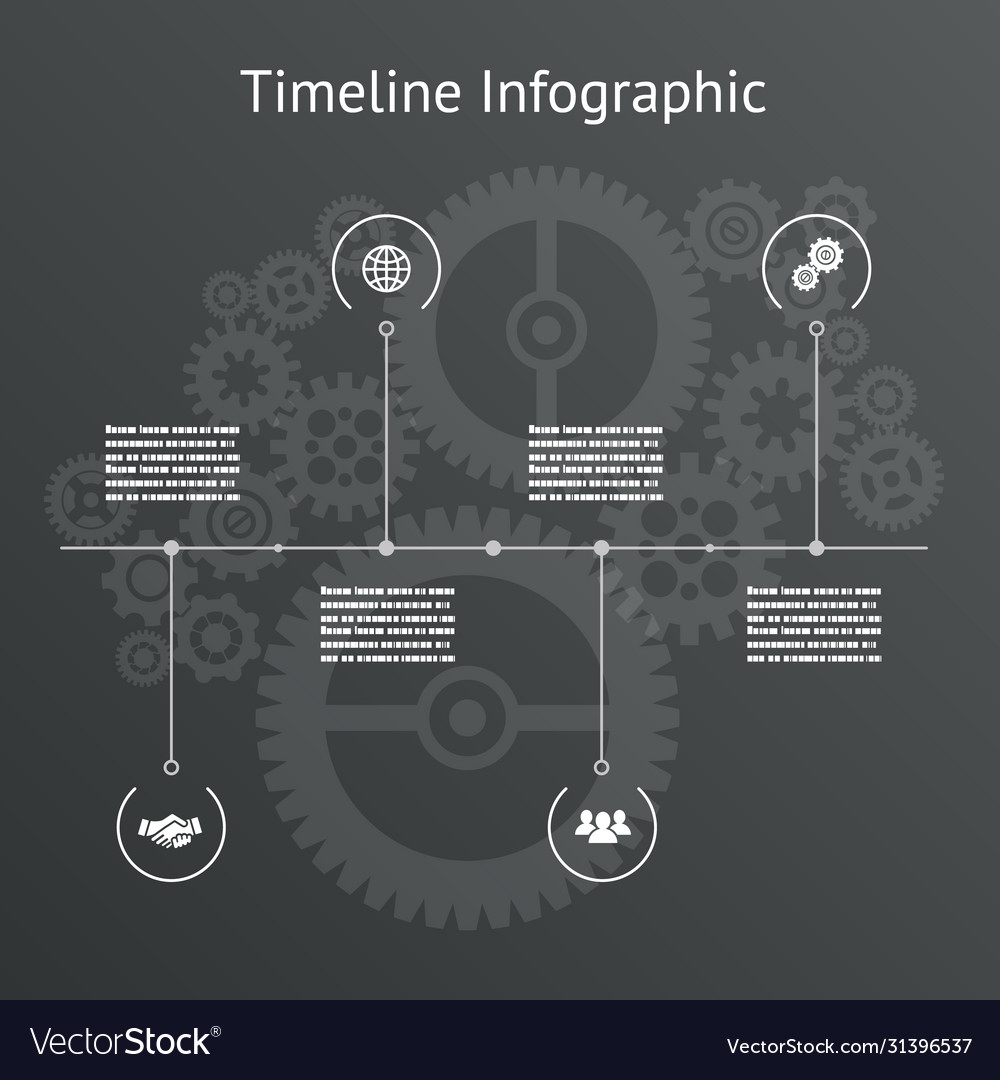 Timeline infographics business design template