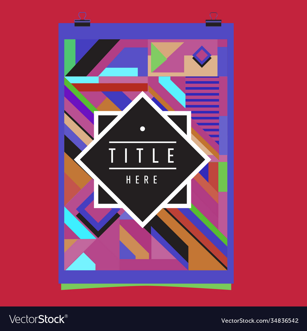 Abstract colorful geometric pattern background Vector Image Abstract colorful geometric pattern background