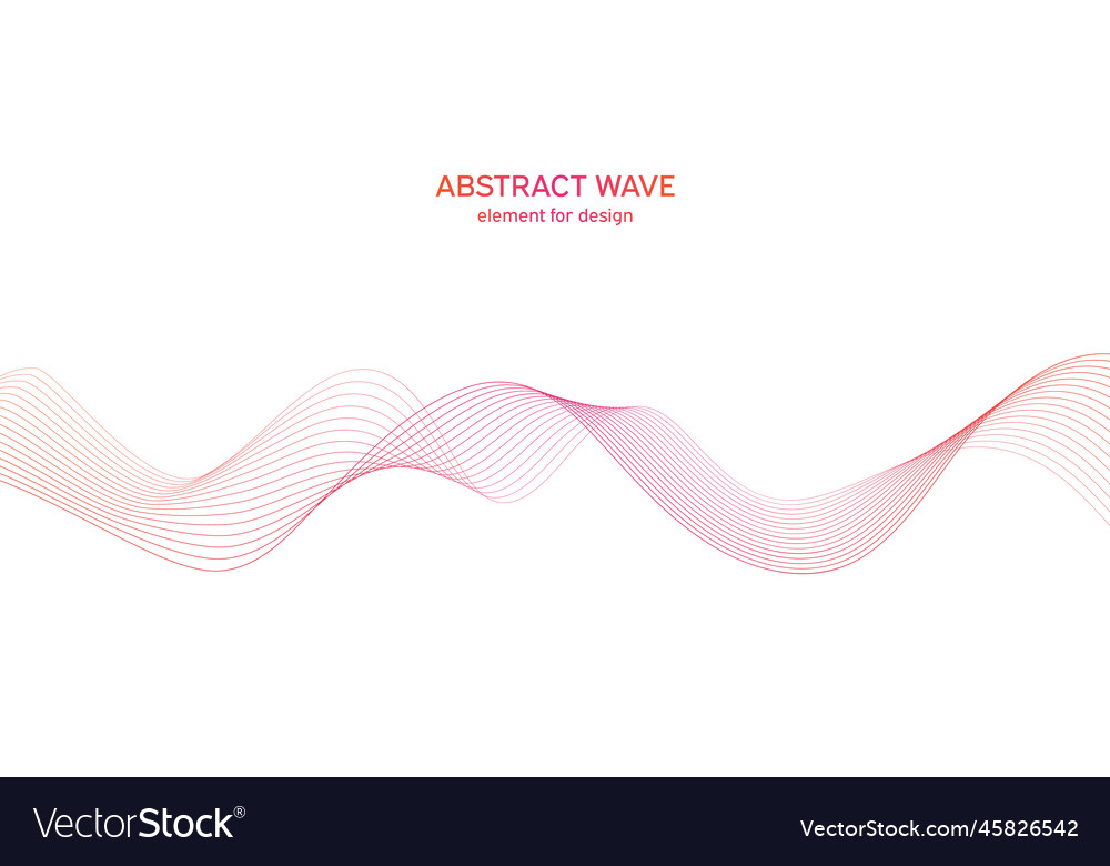 Abstract colorful wave element for design vector image Abstract colorful wave element for design
