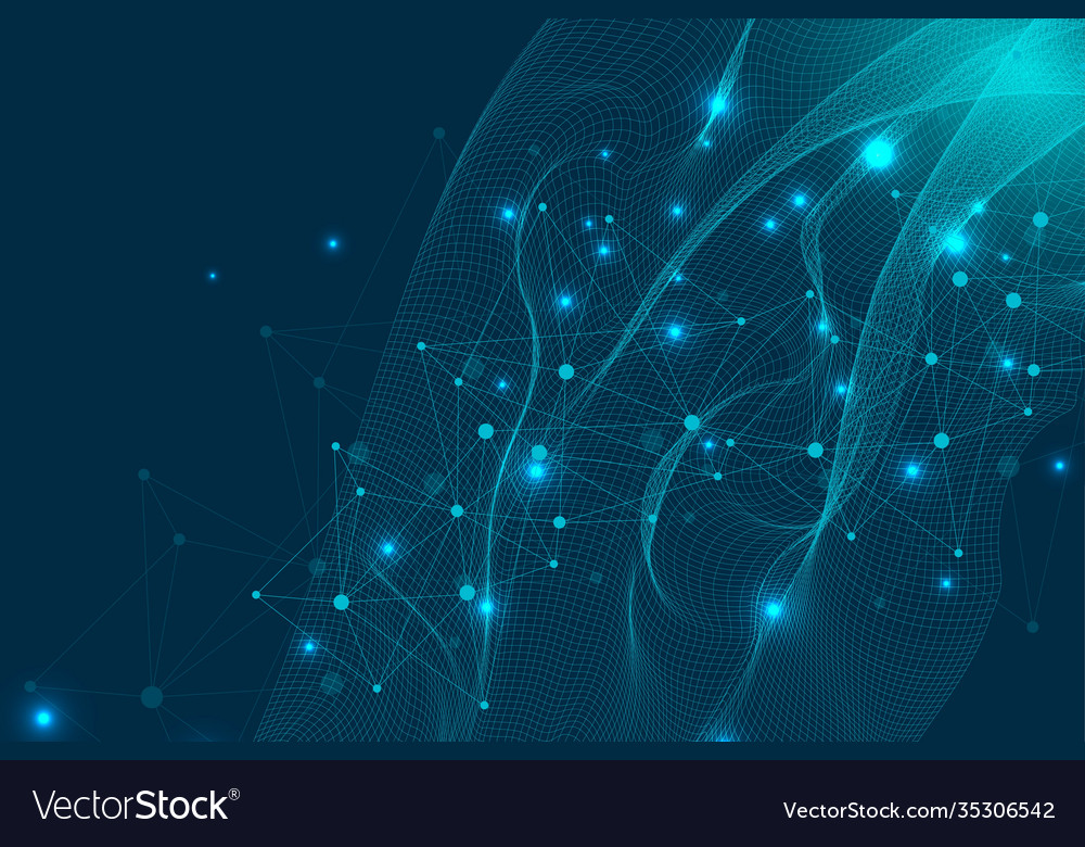 Big data visualization background modern