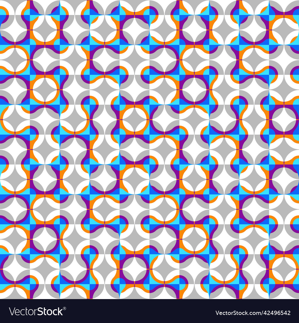 Geometric abstract pattern intersection style vector image Geometric abstract pattern intersection style