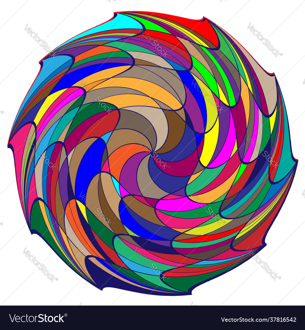 Interlocking interconnect polygon shape element vector image Interlocking interconnect polygon shape element