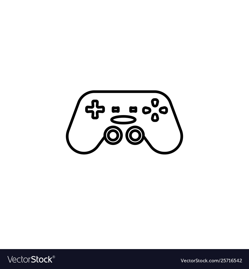 Joystick icon game console symbol simple flat vector image Joystick icon game console symbol simple flat