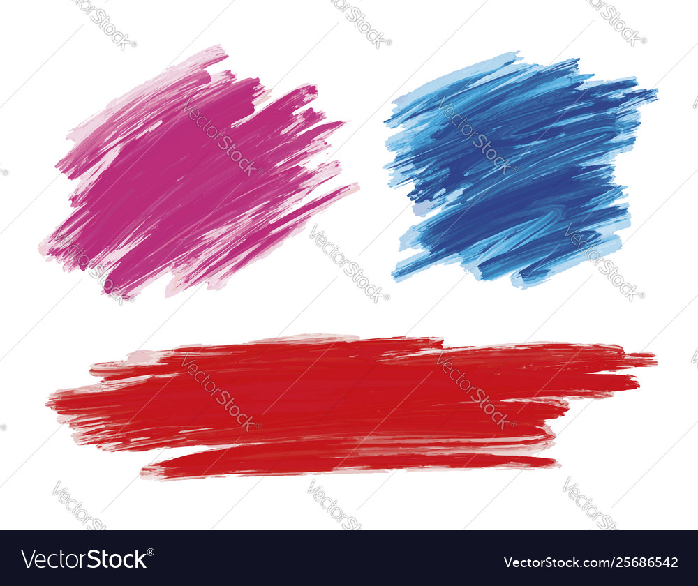 Paint brush stroke on white background Royalty Free Vector